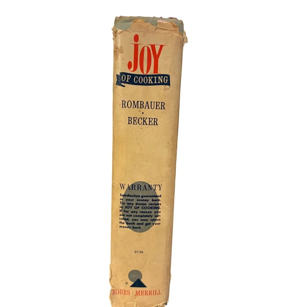 Vtg 1960s Joy of Cooking Hardcover Cookbook Mid Century Retro‎ Kitchen Display